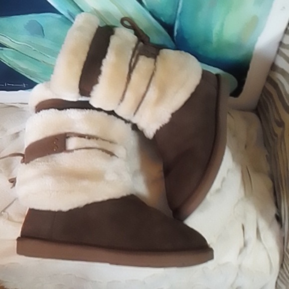 Natural Reflections Bernie Sharking Boots Women's SZ 8 - Picture 4 of 8